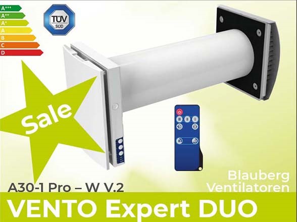 VENTO Expert DUO A30-1 Pro/W V.2  - Blauberg Ventilatoren