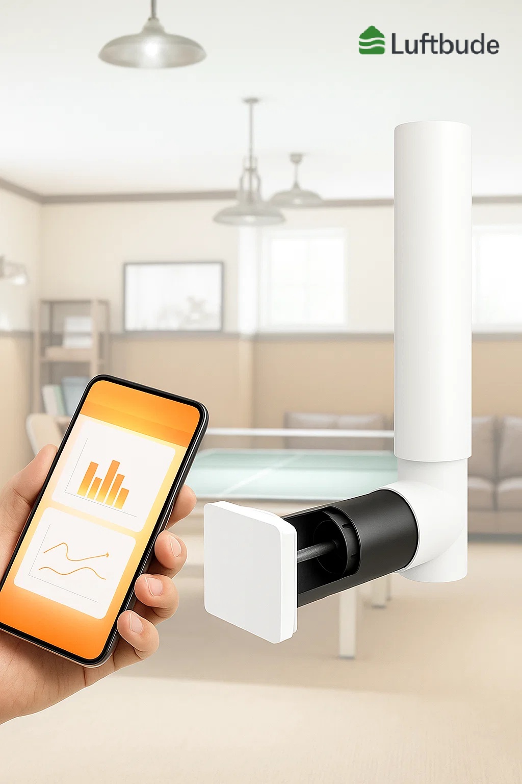 Komplettset dezentrale Lüftung Keller - Basis Lüftungsanlage für überirdische Kellerräume von Südwind mit Taupunktsteuerung von H-Tronic