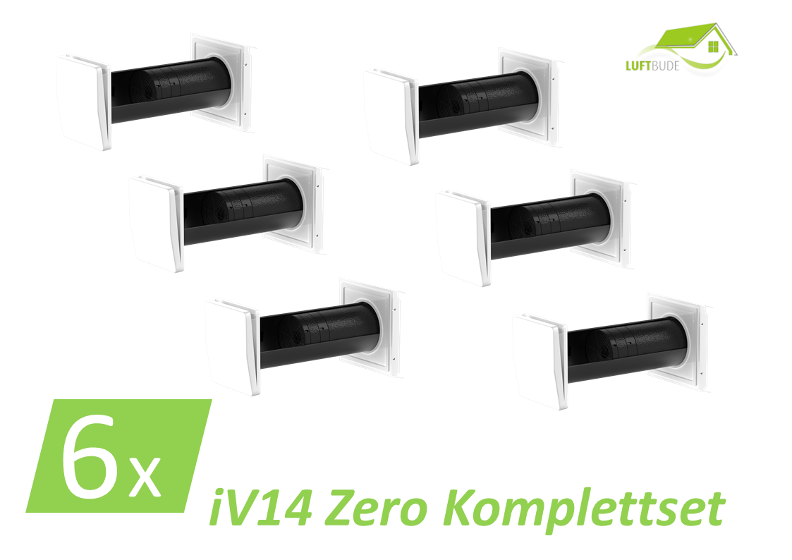 6x Inventer iV14 Zero Lüftungsset