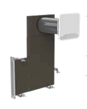 ALD-Set feuchtegeführt für die Wand / La ZUWAH Alu-P Slim L-Form von Aereco - 110163