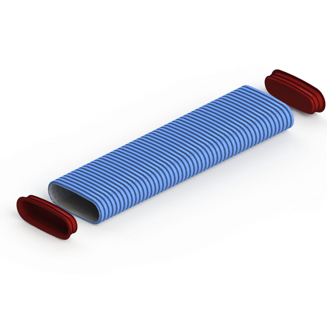 Kermi x-well Luftkanal flach 132x52 mm, 20 m Rolle/VPM - Y2201075001K