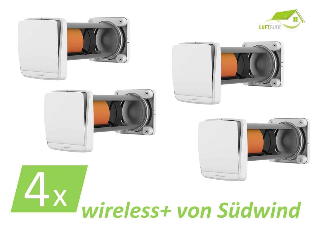 4x Südwind Ambientika wireless+ Lüftungsset